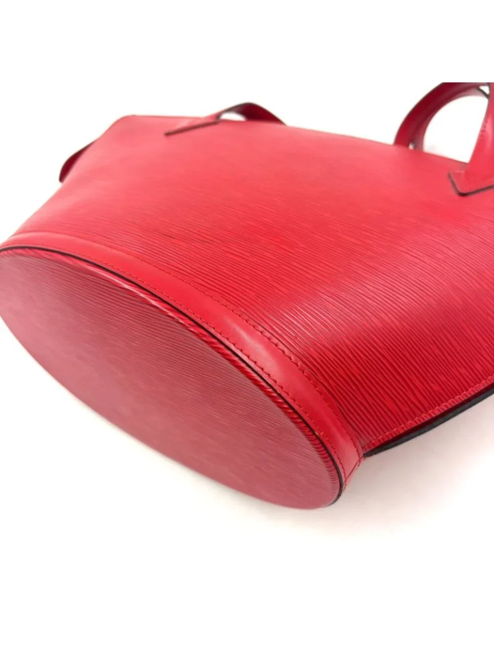 Louis Vuitton Saint Jacques Shopping Epi Castilian Red Leather Shoulder Bag Gold